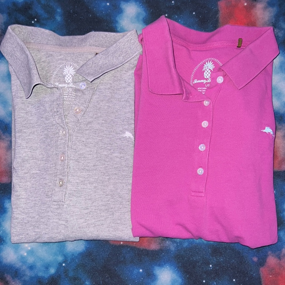2 Tommy Bahama Polo Shirts